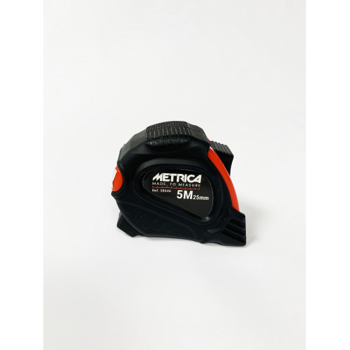 Ruban de mesure METRICA 5 m x 25 mm / 8 m x 25 mm rouge-noir