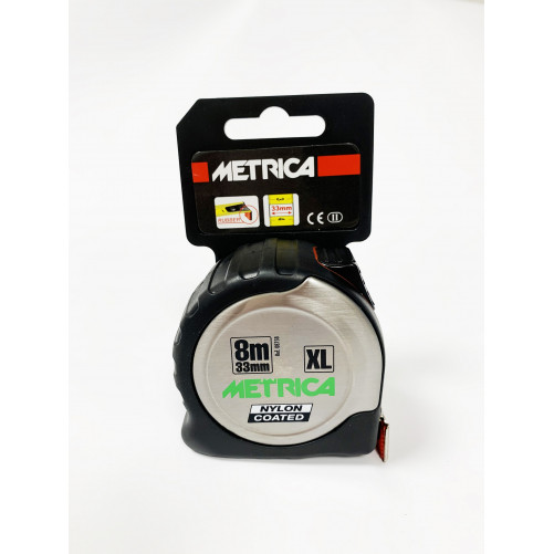 Ruban de mesure METRICA 5 m x 33 mm / 8 m x 33 mm XL NYLON
