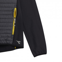 Veste légère matelassé noir & jaune - Color Block