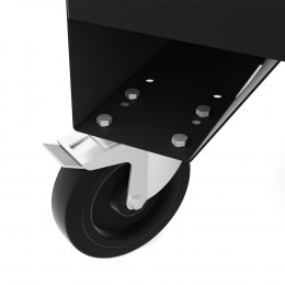 Roulettes pivotantes pour coffre de chantier ⌀200